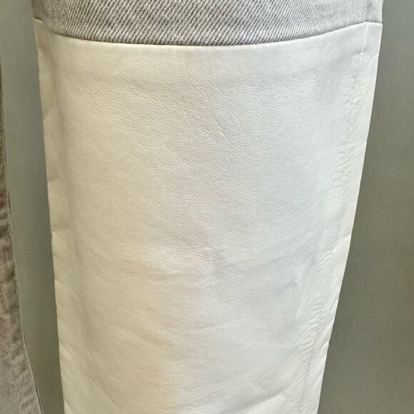 Agolde Pieced '90s Pinch Waist Jeans in Coin/Lace Recycled LeatherSize 28 NWT - Picture 14 of 16